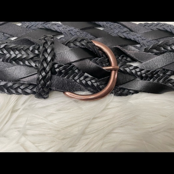 VINTAGE Collection braided leather belt - Picture 2 of 4
